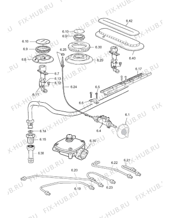 Схема №5 D90G с изображением Специзоляция для плиты (духовки) DELONGHI 030108.1