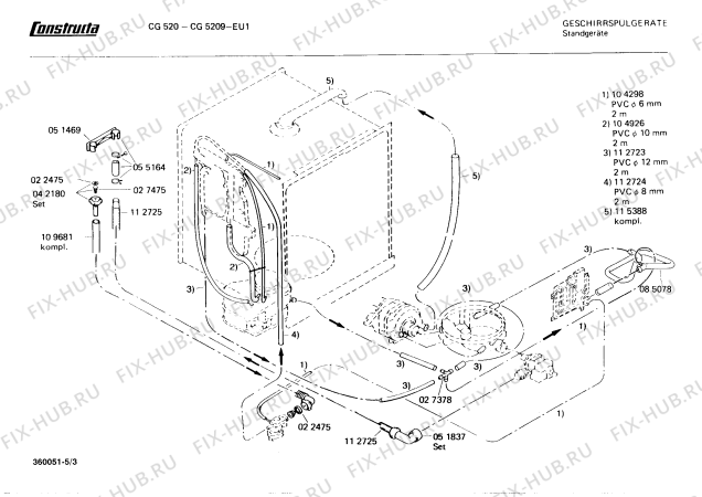 Схема №4 CG520900 CG5209 с изображением Панель для посудомоечной машины Bosch 00118830