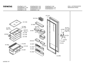 Схема №2 KS38K420 с изображением Передняя панель для холодильника Siemens 00355110