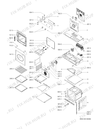 Схема №1 AKP616/GR с изображением Панель для электропечи Whirlpool 481945358975