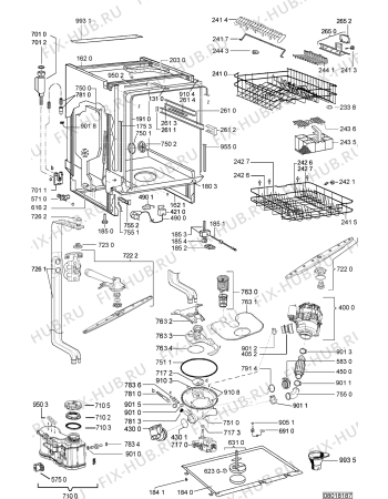 Схема №1 GSUK 4507/1 BR с изображением Регулятор для посудомоечной машины Whirlpool 481241359208