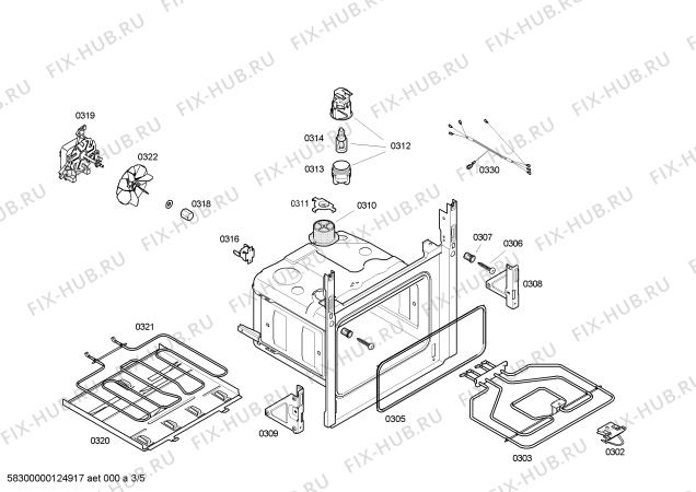 Схема №4 3HT618XP с изображением Ручка выбора программ для плиты (духовки) Bosch 00607012
