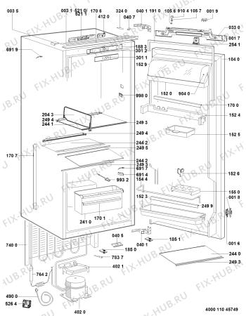 Схема №1 KCBNS 18602 с изображением Всякое для холодильника Whirlpool 481010819923