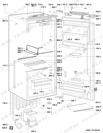 Схема №1 KRIF 1105 A+++ с изображением Сенсорная панель для холодильника Whirlpool 481010863083