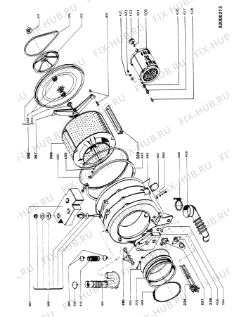 Схема №2 AWL 367/1 с изображением Винт для стиральной машины Whirlpool 481927648176