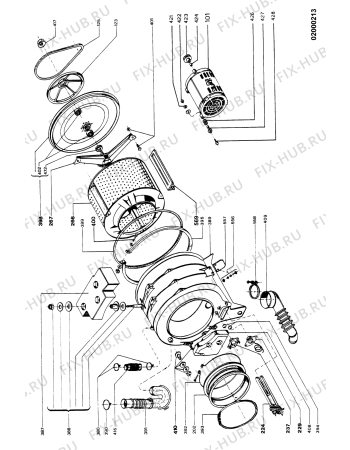 Схема №2 AWL 368 с изображением Обшивка для стиральной машины Whirlpool 481945319452