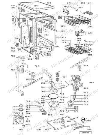 Схема №2 GSFS 4211 WS с изображением Обшивка для посудомоечной машины Whirlpool 481245371221