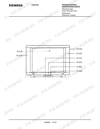 Схема №9 FR105M6 с изображением Интегрированный контур для жк-телевизора Siemens 00794520