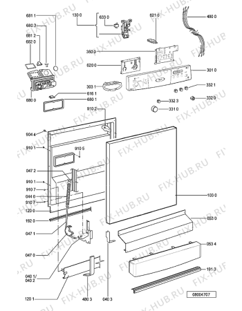 Схема №2 ADP 6945 IXM с изображением Микромодуль для посудомоечной машины Whirlpool 481227658161