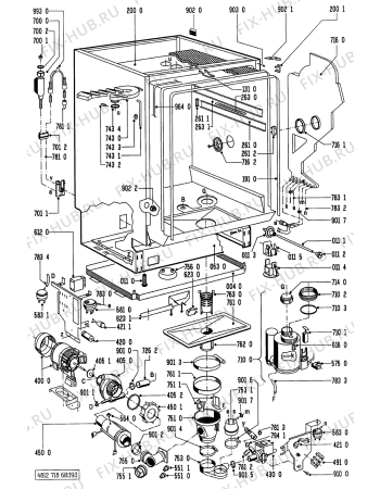 Схема №3 GSI 3352/1 SL-IN с изображением Обшивка для электропосудомоечной машины Whirlpool 481245379303