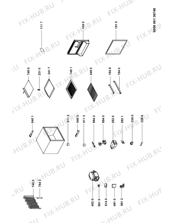 Схема №1 ALG 140/G с изображением Ручка регулировки для холодильника Whirlpool 481928228718