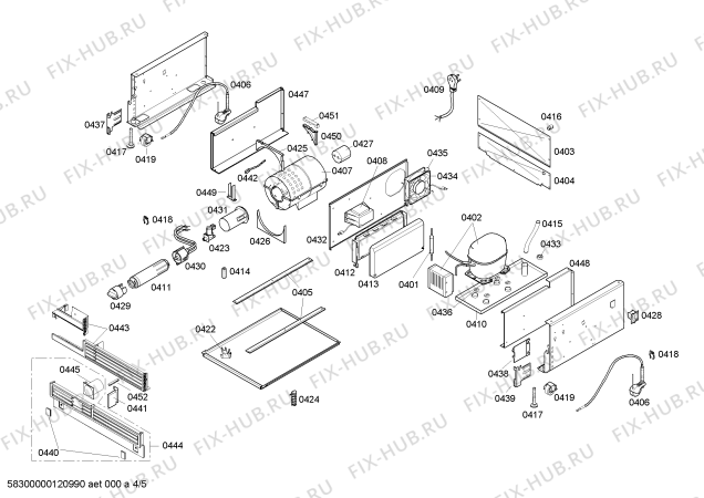 Схема №3 FIN24P30 с изображением Поднос для холодильника Bosch 00663008
