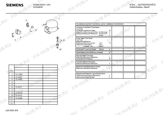 Схема №6 KGU6650 с изображением Крышка для холодильника Siemens 00289565