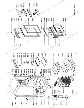 Схема №1 ARC 6650/AL с изображением Электрокомпрессор для холодильной камеры Whirlpool 481236038882