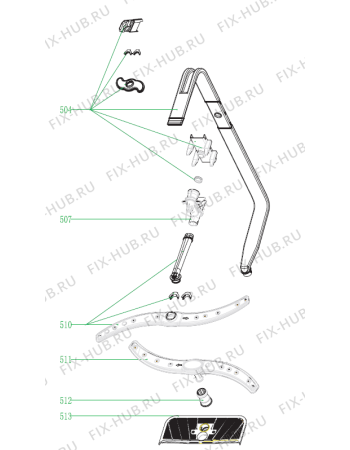 Взрыв-схема посудомоечной машины Gorenje GV53315UK (494281) - Схема узла 05