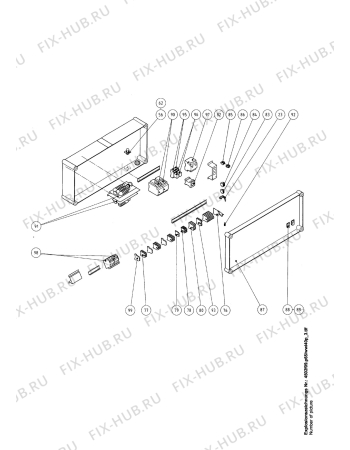 Взрыв-схема комплектующей Aeg HWWI40P - Схема узла Electrical-/gas-equipment