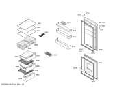 Схема №3 KGN33V00GB с изображением Дверь для холодильника Bosch 00244353