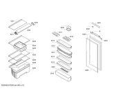Схема №3 K6614X8 с изображением Дверь для холодильника Bosch 00247348