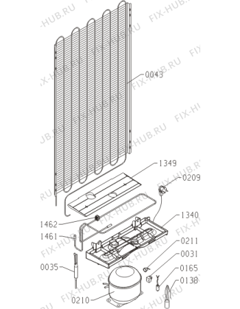 Взрыв-схема холодильника Upo RF5601 (419673, HZS3369) - Схема узла 04
