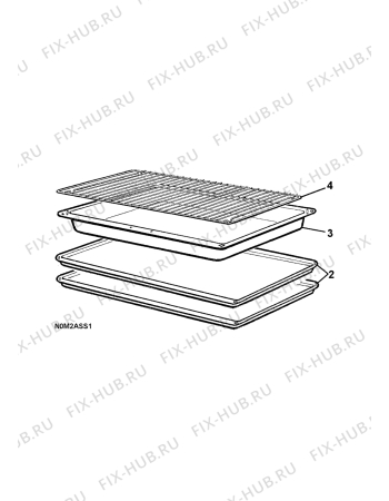Взрыв-схема плиты (духовки) Electrolux EKC60011 230V - Схема узла H10 Oven Furniture, Users manual