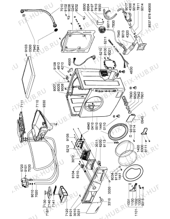 Схема №2 AWG 878 PL с изображением Декоративная панель для стиралки Whirlpool 481246469055