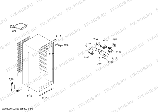 Схема №3 KI18RE50 с изображением Поднос для холодильника Siemens 00368854