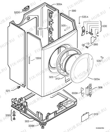 Взрыв-схема стиральной машины Arthurmartinelux AWF1370S - Схема узла Housing 001