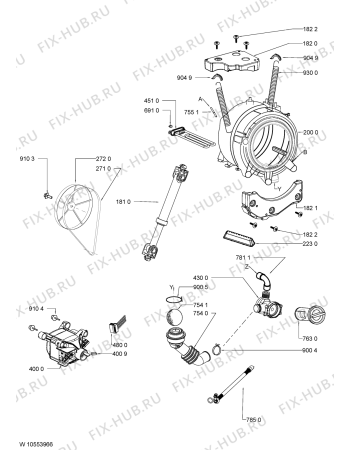 Схема №2 AWOE 9411 с изображением Микромодуль для стиралки Whirlpool 481010522175