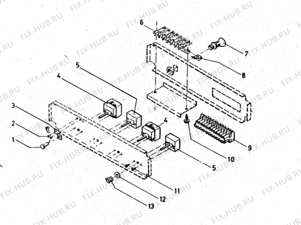 Взрыв-схема плиты (духовки) Alno ASK4012D-DSK4012W - Схема узла Electrical equipment 268