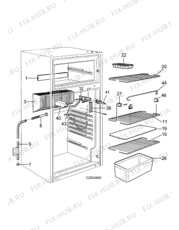 Взрыв-схема холодильника Electrolux RM4501 - Схема узла Housing 001