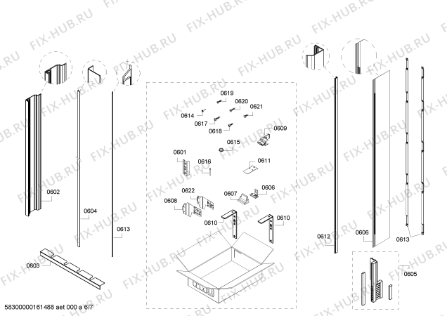 Взрыв-схема холодильника Siemens FI24DP31AU - Схема узла 06