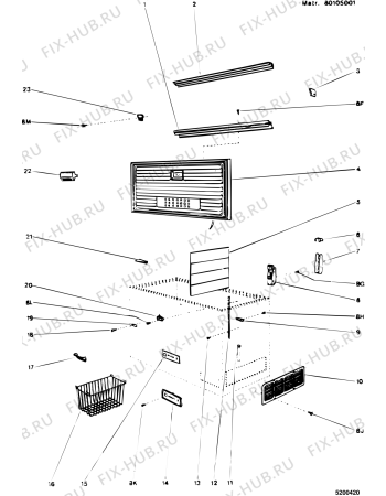 Схема №3 CH290 (F003094) с изображением Дверь для холодильника Indesit C00014706