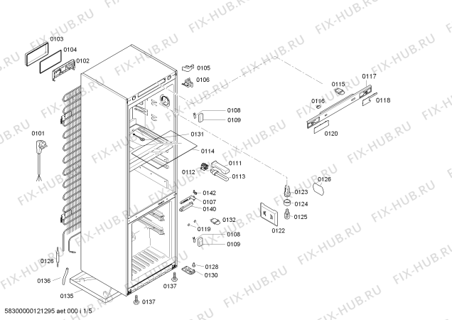 Схема №2 KG39FP00 с изображением Модуль для холодильника Siemens 00642492