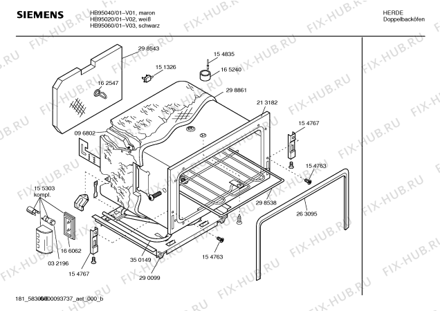 Схема №2 HB91520GB с изображением Ручка управления духовкой для духового шкафа Siemens 00165882