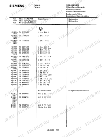Схема №9 FM5618 с изображением Сервисная инструкция для стереоаппаратуры Siemens 00535175