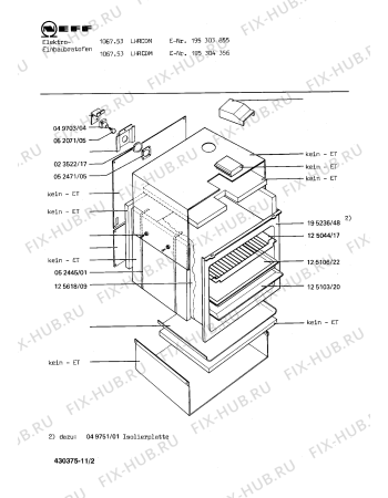 Взрыв-схема плиты (духовки) Neff 195303855 1067.53LHRCDM - Схема узла 03