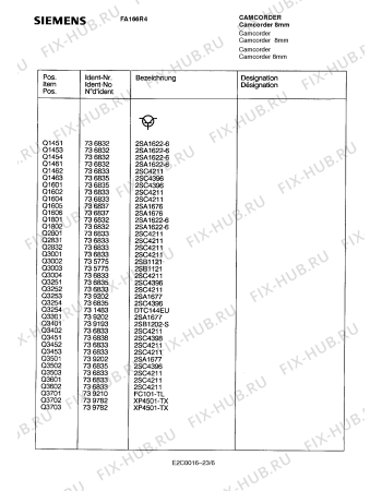 Схема №18 FA164R4 с изображением Интегрированный контур для телевизора Siemens 00791933
