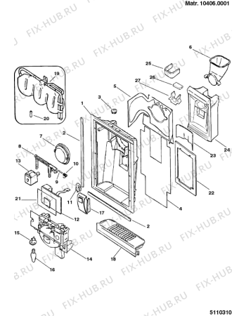 Взрыв-схема холодильника SCHOLTES XRA600NF (F025219) - Схема узла