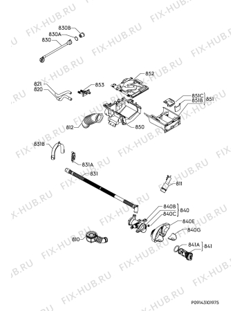 Взрыв-схема стиральной машины Electrolux EW6F6348B6 - Схема узла Hydraulic System 272