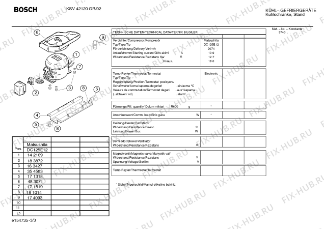 Схема №2 KSV42190GR с изображением Инструкция по эксплуатации для холодильника Bosch 00580939