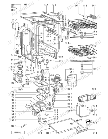 Схема №2 ADG3440WH (F092219) с изображением Руководство для электропосудомоечной машины Indesit C00361066