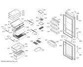 Схема №4 BD5772PNFI с изображением Дверь морозильной камеры для холодильной камеры Bosch 00773315