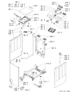 Схема №1 AWE 9727/1 с изображением Клавиша для стиралки Whirlpool 481241029586