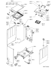 Схема №1 AWE 7060 с изображением Обшивка для стиралки Whirlpool 481010549137