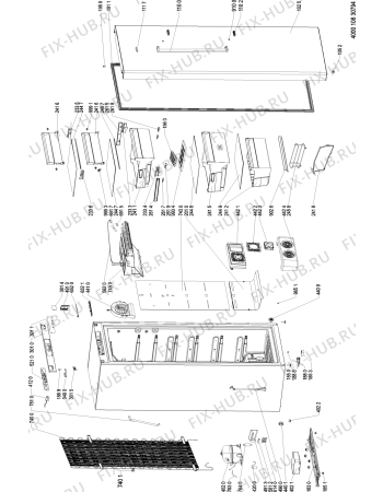 Схема №1 GKN 19P5 A++SW с изображением Заглушка для холодильной камеры Whirlpool 481010677080