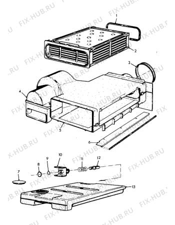 Взрыв-схема комплектующей Marijnen MD120K - Схема узла Functional parts