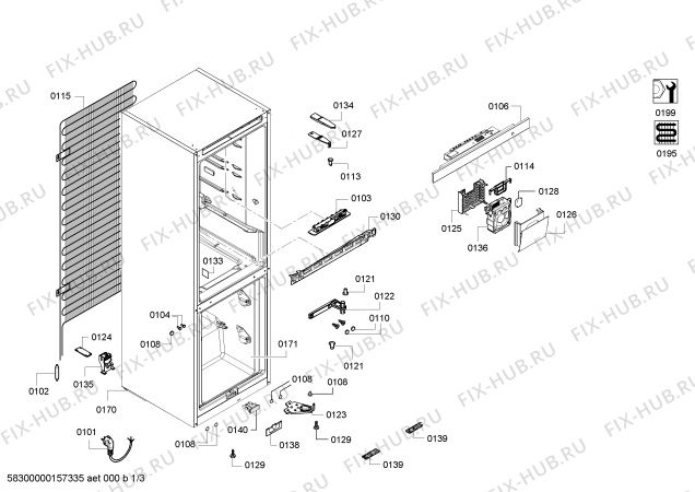 Схема №3 KGE49AW30G Bosch с изображением Поднос для холодильной камеры Bosch 00749035