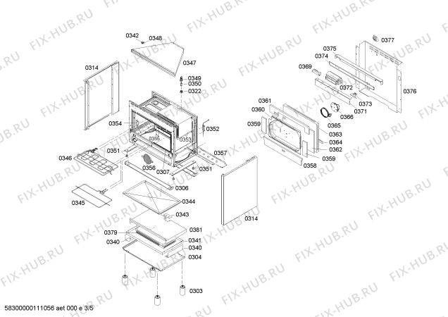 Схема №4 HQ765507E Siemens с изображением Цоколь для электропечи Siemens 00600806