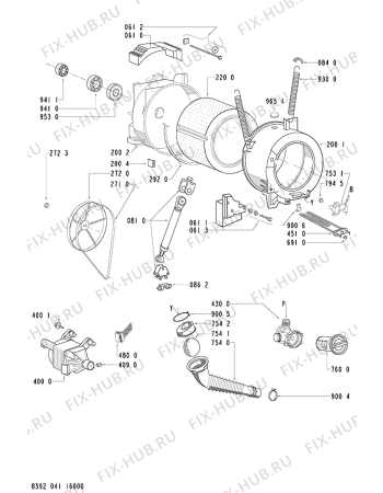 Схема №1 MONTANA 1400 с изображением Модуль (плата) для стиралки Whirlpool 481221470191