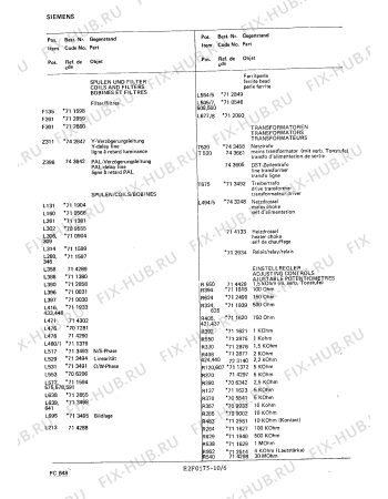 Схема №9 FC5642 с изображением Тиристор для телевизора Siemens 00713190